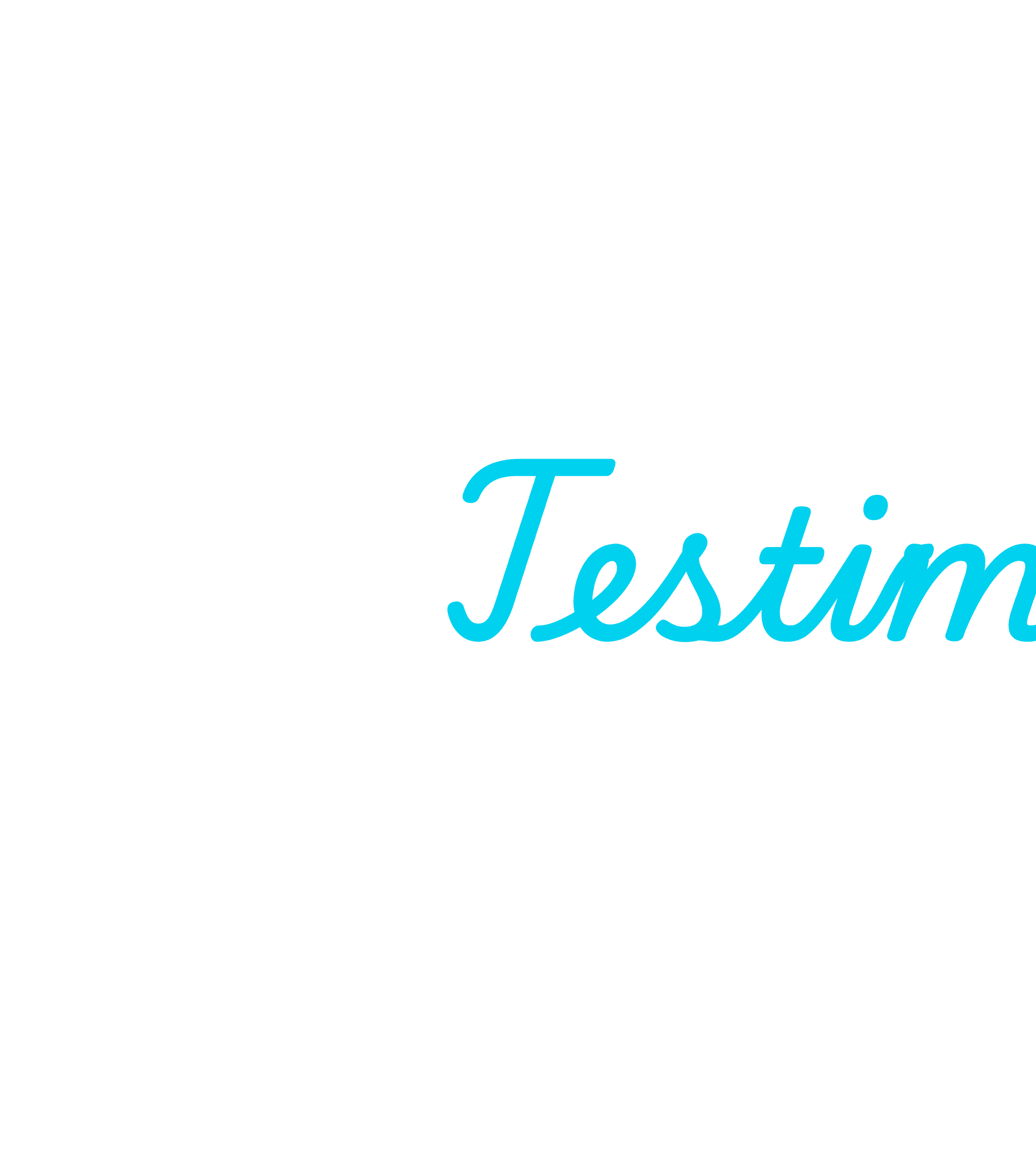 Testimonials split view